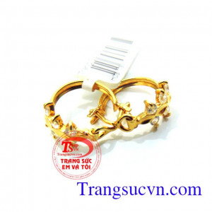 Hoa tai vàng nhỏ