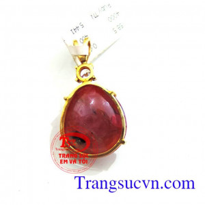 Mặt dây ruby thiên nhiên
