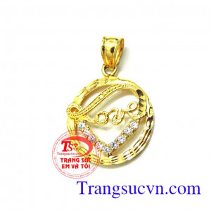 Mặt dây nữ chữ Love vàng Dây chuyền vàng Love trái tim vàng màu,dành cho nữ,Mặt dây hình trái tim có cánh và chữ Love Kiểu mẫu đa dạng, Tinh tế,Trang sức cao cấp Tôn vinh Đẳng cấp Mặt dây chuyền vàng tây
