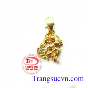 Mặt dây tuổi thìn Mặt dây chuyền nữ độc đáo,cá tính thiết kế theo yêu cầu,Chất lượng đảm bảo,hợp thời trang và trang phục,may mắn mặt con giáp