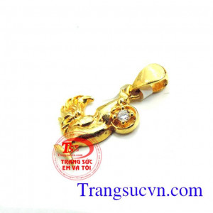 Mặt dây vàng tuổi Dậu Mặt dây chuyền nữ độc đáo,cá tính thiết kế theo yêu cầu,Chất lượng đảm bảo,hợp thời trang và trang phục,may mắn mặt con giáp Mặt dây vàng tuổi Dậu