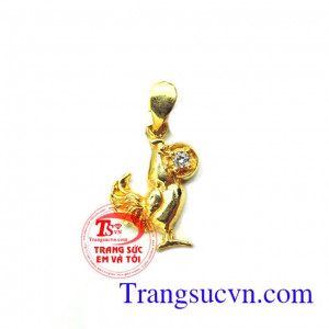 Mặt dây vàng tuổi Dậu Mặt dây chuyền nữ độc đáo,cá tính thiết kế theo yêu cầu,Chất lượng đảm bảo,hợp thời trang và trang phục,may mắn mặt con giáp Mặt dây vàng tuổi Dậu