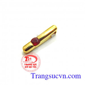 Mặt vàng tây ruby,Mặt vàng tây ruby thiên nhiên đá quý tự nhiên 