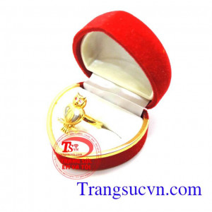 NhẫnNhẫn nữ mặt cú vàng nữ mặt cú vàng