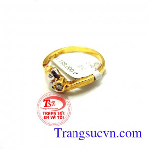 Nhẫn nữ vàng tây nhỏ