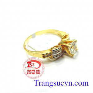 Nhẫn nữ vàng tây xinh