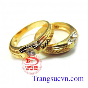 Đôi nhẫn cưới vàng Nhẫn Cưới - Vàng tây | Nhẫn cưới đẹp| Nhẫn cưới đẹp. Nhẫn cưới đẹp Ý nghĩa truyền thống của đôi nhẫn cưới dần thay thế bằng
