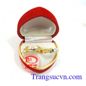 Đôi nhẫn cưới vàng Nhẫn Cưới - Vàng tây | Nhẫn cưới đẹp| Nhẫn cưới đẹp. Nhẫn cưới đẹp Ý nghĩa truyền thống của đôi nhẫn cưới dần thay thế bằng