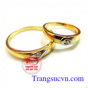 Nhẫn cưới giá rẻ trái tim