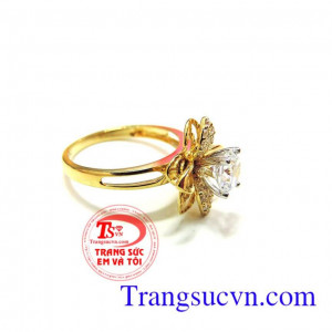 Nhẫn nữ vàng 18k đẹp