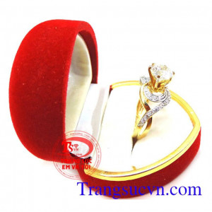 Nhẫn nữ vàng Ý 18k đẹp