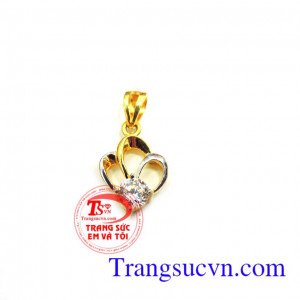 Mặt dây chuyền nữ vàng xinh