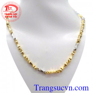Bán Dây chuyền vàng 14k Tinh tế sang trọng dành cho nam Tôn Vinh giá trị đích thực,dây chuyền vàng màu+vàng trắng Thiết kế Tinh Xảo hợp thời trang Uy tín