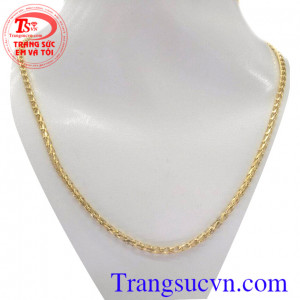 Dây chuyền vàng mềm nhẹ phù hợp đeo mặt dây với thời gian đeo liên tục hoạt đồng liên tục,Dây chuyền nam đảm bảo chất lượng,Uy tín Chất lượng đảm bảo dây chuyền vàng