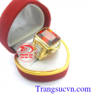 Nhẫn vàng tây nam đá đỏ hợp thời trang sang trọng giá cả hợp lý thanh toán an toàn,đảm bảo,nhẫn vàng cho nam phong cách mới lịch lãm