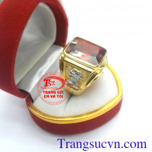 Nhẫn vàng tây nam đá đỏ hợp thời trang sang trọng giá cả hợp lý thanh toán an toàn,đảm bảo,nhẫn vàng cho nam phong cách mới lịch lãm