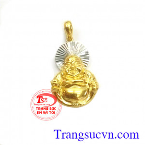 Mặt phật di lặc vàng tây thiết kế và chế tác sắc nét và tinh tế trên máy 3D,công nghệ hiện đại,mang lai may mắn và thời trang đẳng câp cho người đeo