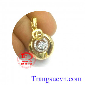 Mặt dây nữ vàng diệu