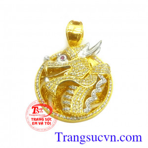 Mặt dây vàng rồng nổi 3D đẳng cấp