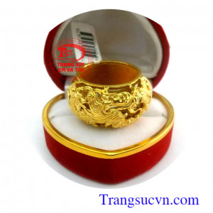 Nhẫn nam rồng ngọc giá rẻ