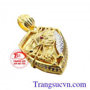 Bộ dây chuyền vàng mặt rồng 3D