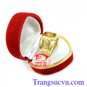 Nhẫn nam sapphire vàng
