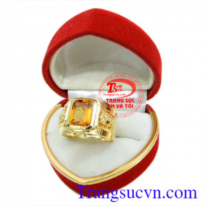Nhẫn nam sapphire vàng