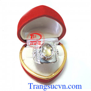 Nhẫn nam vàng trắng 18k 75%A đảm bảo chất lượng Uy tín,Nhẫn vàng trắng hợp thời trang sang trọng đẳng cấp,Phong cách nam tính,nhẫn vàng 18k Lịch lãm đẳng cấp