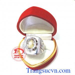 Nhẫn nam vàng trắng 18k 75%A đảm bảo chất lượng Uy tín,Nhẫn vàng trắng hợp thời trang sang trọng đẳng cấp,Phong cách nam tính,nhẫn vàng 18k Lịch lãm đẳng cấp