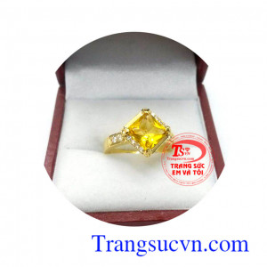 Nhẫn Citrne phong thủy mệnh kim