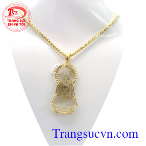 Phật bộ thạch anh tóc