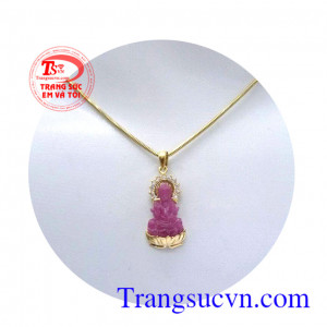 Bộ dây chuyền phật ruby
