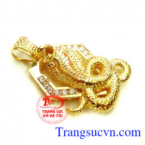 Mặt dây Tuổi Tỵ 18k 3D đẹp.