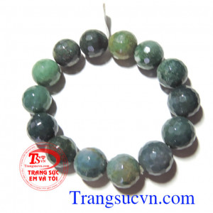 Chuỗi vòng tay Canxedon Đồ trang sức bằng Canxedon màu xanh da trời có khả năng loại trừ nổi sợ hãi, đem đến cho người chủ niềm tin vào sức mạnh của chính mình