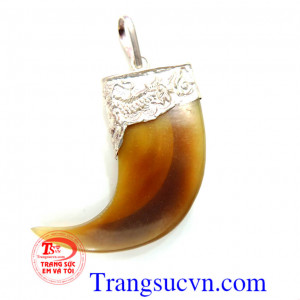 Vuốt bạc đeo cổ Nanh Hổ, Vuốt Hổ, Nanh Gấu - Trạm trổ Vàng Bạc sang trọng thời trang