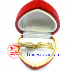 Cặp nhẫn cưới vàng
