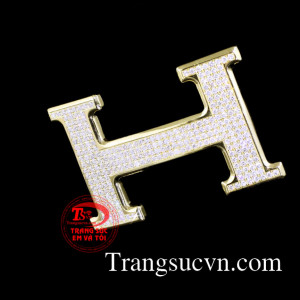 Mặt Thắt Lung vàng 18k H Diamond