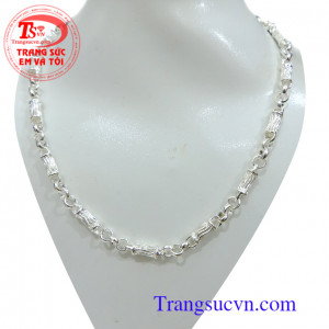 Dây bạc cho nam hợp