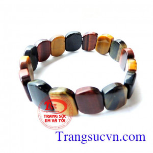 Vòng tay đá mắt hổ tự nhiên