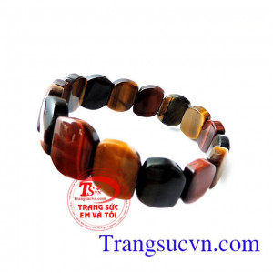 Vòng tay đá mắt hổ tự nhiên
