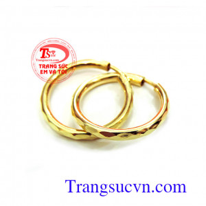 Hoa tai vàng tây vòng bảo hành uy tín.