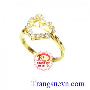 Nhẫn trái tim kết vàng nhẫn vàng tây nữ giá rẻ, nhẫn nữ vàng tây giá rẻ. nhẫn nữ gắn đá quý. với chất lượng cực kì đảm bảo. đảm bảo Quý khách sẽ hài lòng. Có Giấy Kiểm Đinh Nhẫn Nữ