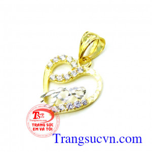 Mặt dây trái tim gia đình đình