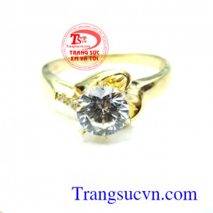 Nhẫn nữ vàng tây sang trọng