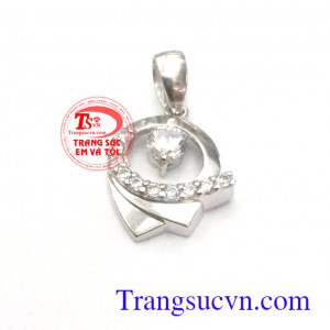 Bộ trang sức vàng trắng 18k