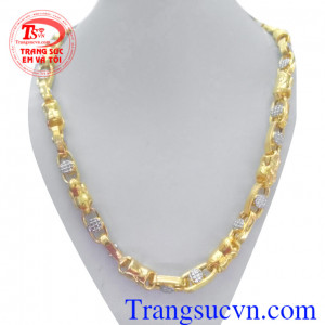 Dây chuyền vàng tây to đẹp