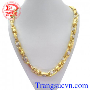 Dây chuyền vàng tây to đẹp