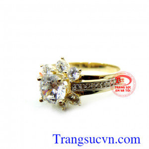 Nhẫn nữ kim nhân tạo