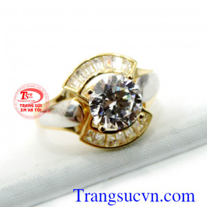 Nhẫn nữ vàng tây