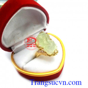 Nhẫn tỳ hưu mệnh mộc và hỏa đeo hợp thời trang và quý phái nhẫn nữ tỳ hưu,Nhẫn tỳ hưu  Prenit thiên nhiên, chiếc nhẫn hộ mệnh cho người mệnh Hỏa và mệnh Mộc thu tích của cài tiền tài, may mắn nhẫn tỳ hưu